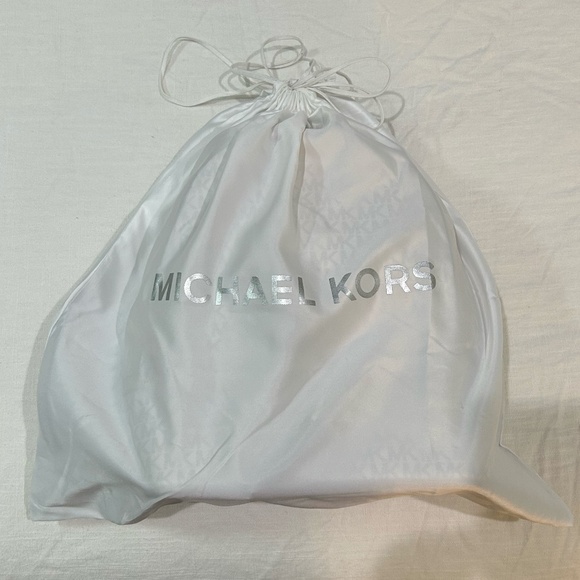 Michael Kors Rhea Medium Signature Logo Backpack in Light Cream Multi - Picture 16 of 16